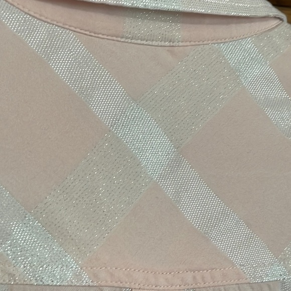 AVA ViV Plaid Pink & Silver Button Down Blouse Sz. 2X - Picture 8 of 12